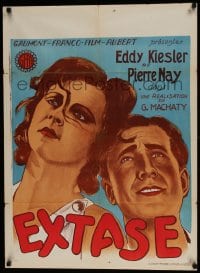 8p066 ECSTASY pre-war Belgian 1933 sexy Hedy Lamarr billed under her real name Kiesler!