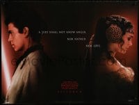 8p335 ATTACK OF THE CLONES teaser DS British quad 2002 Christensen & Natalie Portman, Star Wars!