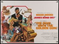 8p391 MAN WITH THE GOLDEN GUN British quad 1974 a Christmas present from James Bond, cool!