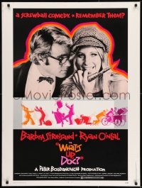 8r108 WHAT'S UP DOC style B 30x40 1972 Barbra Streisand, Ryan O'Neal, directed by Peter Bogdanovich!