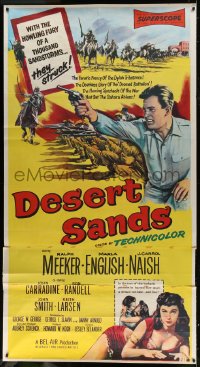 8r157 DESERT SANDS 3sh 1955 with the howling fury of a thousand sandstorms, they struck!