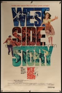 8r148 WEST SIDE STORY 40x60 R1968 Academy Award winning classic musical, Natalie Wood, Beymer!