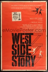 8r147 WEST SIDE STORY style Z 40x60 1961 Academy Award winning classic musical, Joseph Caroff art