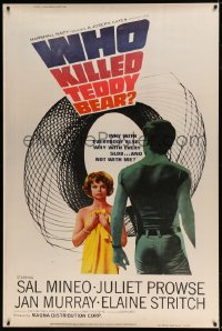8r149 WHO KILLED TEDDY BEAR 40x60 1965 Juliet Prowse sleeps with every slob, but not Sal Mineo!