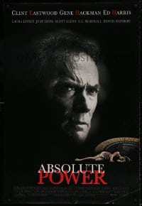 8r209 ABSOLUTE POWER DS 1sh 1997 great image of star & director Clint Eastwood!