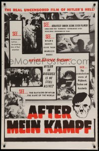 8r215 AFTER MEIN KAMPF 1sh 1961 the real uncensored film of Hitler's Hell!