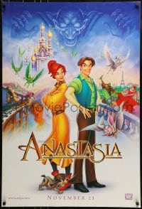 8r236 ANASTASIA style B advance DS 1sh 1997 Don Bluth cartoon about the missing Russian princess!