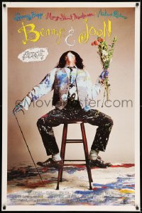 8r279 BENNY & JOON DS 1sh 1993 Mary Stuart Masterson, Aidan Quinn, Johnny Depp covered in paint!