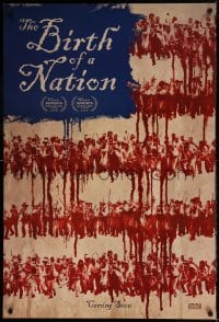 8r290 BIRTH OF A NATION int'l teaser DS 1sh 2016 Nate Parker, cool American flag composite image!