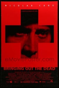 8r312 BRINGING OUT THE DEAD advance DS 1sh 1999 paramedic Nicolas Cage, Arquette, Martin Scorsese!