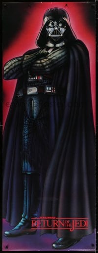 8r188 RETURN OF THE JEDI 26x70 commercial poster 1983 full-length art of Darth Vader!