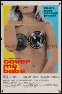 8r349 COVER ME BABE int'l 1sh 1970 sexiest camera lense on nude girl image!