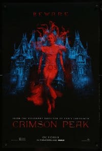 8r352 CRIMSON PEAK teaser DS 1sh 2015 Guillermo del Toro horror, cool ghostly Mia Wasikowska