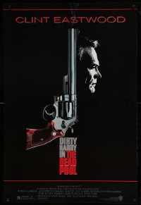 8r367 DEAD POOL 1sh 1988 Clint Eastwood as tough cop Dirty Harry, cool gun image!