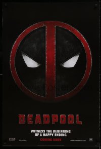 8r369 DEADPOOL style A int'l teaser DS 1sh 2016 Reynolds, Marvel, the beginning of a happy ending!