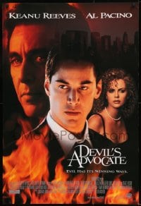 8r375 DEVIL'S ADVOCATE int'l 1sh 1997 Keanu Reeves, Al Pacino, sexy Charlize Theron!