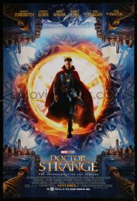 8r383 DOCTOR STRANGE advance DS 1sh 2016 sci-fi image of Benedict Cumberbatch in the title role!