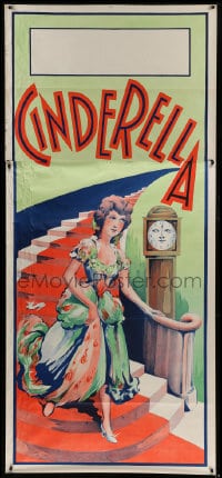 8r151 CINDERELLA stage play English 3sh 1930s art of classic fairy tale character & carriage!