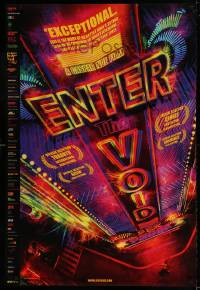 8r399 ENTER THE VOID 1sh 2010 directed by Gaspar Noe, striking colorful image!