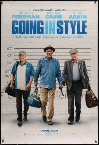 8r469 GOING IN STYLE teaser DS 1sh 2017 Morgan Freeman, Michael Caine, Alan Arkin, never too old!