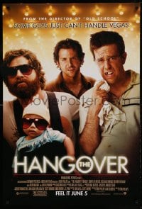 8r496 HANGOVER advance DS 1sh 2009 Bradley Cooper, Ed Helms, Zach Galifianakis!