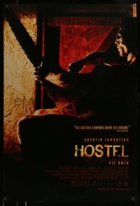 8r523 HOSTEL advance DS 1sh 2005 Jay Hernandez, creepy image from Eli Roth gore-fest!