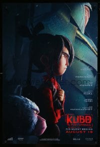 8r598 KUBO & THE TWO STRINGS int'l advance DS 1sh 2016 voices of Mara, Theron, Fiennes, Takei!