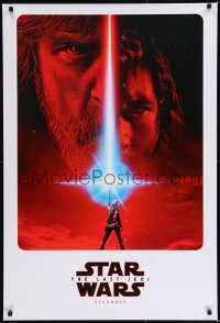 8r613 LAST JEDI teaser DS 1sh 2017 Star Wars, Hamill, Driver & Ridley, first time in our auctions!