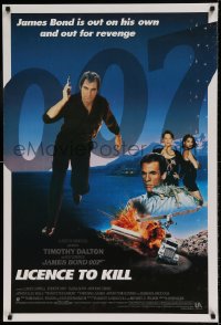 8r628 LICENCE TO KILL int'l 1sh 1989 c style, Timothy Dalton as Bond, his bad side is dangerous!