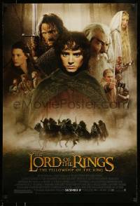 8r646 LORD OF THE RINGS: THE FELLOWSHIP OF THE RING advance DS 1sh 2001 Tolkien, top cast!
