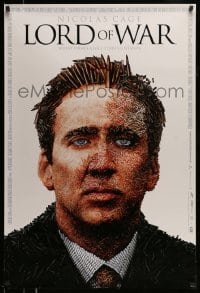 8r651 LORD OF WAR DS 1sh 2005 wild bullet mosaic of arms dealer Nicolas Cage!