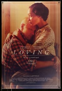 8r654 LOVING advance DS 1sh 2016 Joel Edgerton and Ruth Negga in the title roles!