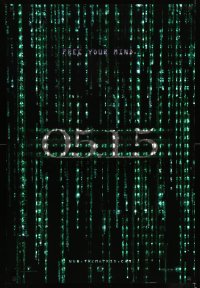8r675 MATRIX RELOADED holofoil teaser 1sh 2003 Keanu Reeves, free your mind on 05.15!