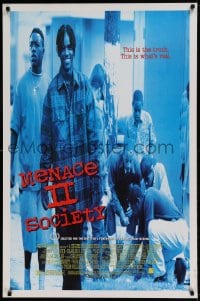 8r684 MENACE II SOCIETY 1sh 1993 Hughes Brothers, the real truth about gang violence!