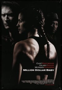 8r688 MILLION DOLLAR BABY int'l advance DS 1sh 2004 Clint Eastwood, boxer Hilary Swank, Freeman!