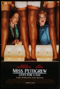 8r693 MISS PETTIGREW LIVES FOR A DAY advance 1sh 2008 Frances McDormand in title role, Amy Adams!