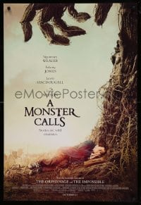 8r701 MONSTER CALLS advance DS 1sh 2016 Sigourney Weaver, voice of Liam Neeson as the Monster!