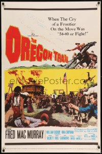8r736 OREGON TRAIL 1sh 1959 Fred MacMurray, the battle-cry 54-40 or Fight resounded across the West!