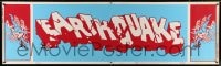 8r125 EARTHQUAKE paper banner 1974 Charlton Heston, Ava Gardner, cool disaster title art!