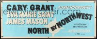 8r128 NORTH BY NORTHWEST paper banner 1959 Alfred Hitchcock classic w/Cary Grant & Eva Marie Saint