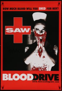 8r822 SAW blood drive 1sh 2004 Cary Elwes, Danny Glover, how much blood would you shed?!
