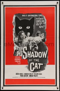 8r833 SHADOW OF THE CAT military 1sh 1961 sexy Barbara Shelley, stare into its eyes if you dare!