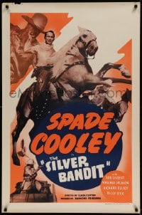 8r841 SILVER BANDIT 1sh 1950 cool images of western cowboy Spade Cooley, Bob Gilbert!