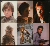 8r174 EMPIRE STRIKES BACK 34x38 special poster 1980 heroes Luke, Leia, Han, Chewbacca, Lando, R2, 3PO!