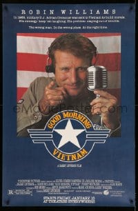 8r115 GOOD MORNING VIETNAM half subway 1987 military radio DJ Robin Williams, Barry Levinson!