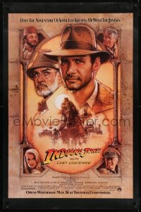8r116 INDIANA JONES & THE LAST CRUSADE half subway 1989 Harrison Ford, Sean Connery, Spielberg