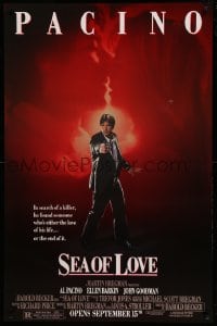 8r118 SEA OF LOVE half subway 1989 Ellen Barkin is either the love of Al Pacino's life or the end!
