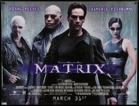 8r166 MATRIX subway poster 1999 Keanu Reeves, Carrie-Anne Moss, Laurence Fishburne, Wachowskis!
