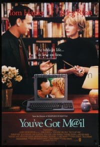 8r995 YOU'VE GOT MAIL int'l 1sh 1998 Tom Hanks & Meg Ryan meet on the internet!
