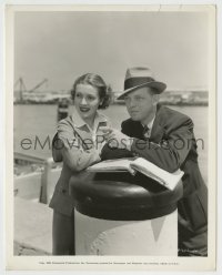 8s088 ANNAPOLIS FAREWELL candid 8x10.25 still 1935 Rosalind Keith & director Hall watch boat race!